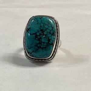 Silver Ring with Turquoise Stone